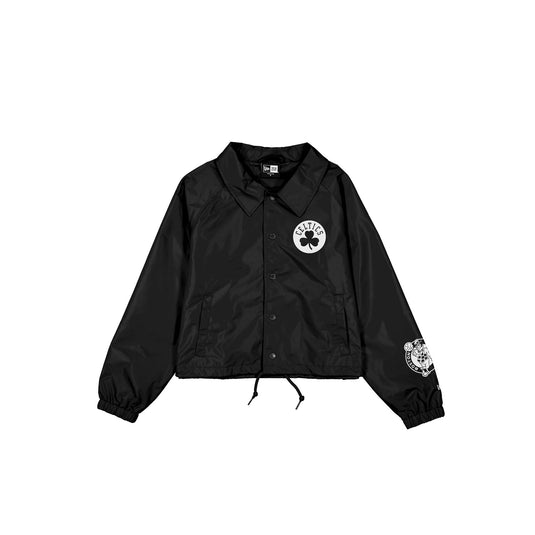 Boston Celtics Game Day Women's Black Jacket - New Era Cap