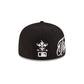 Detroit Tigers Script Black and White 59FIFTY Fitted Hat
