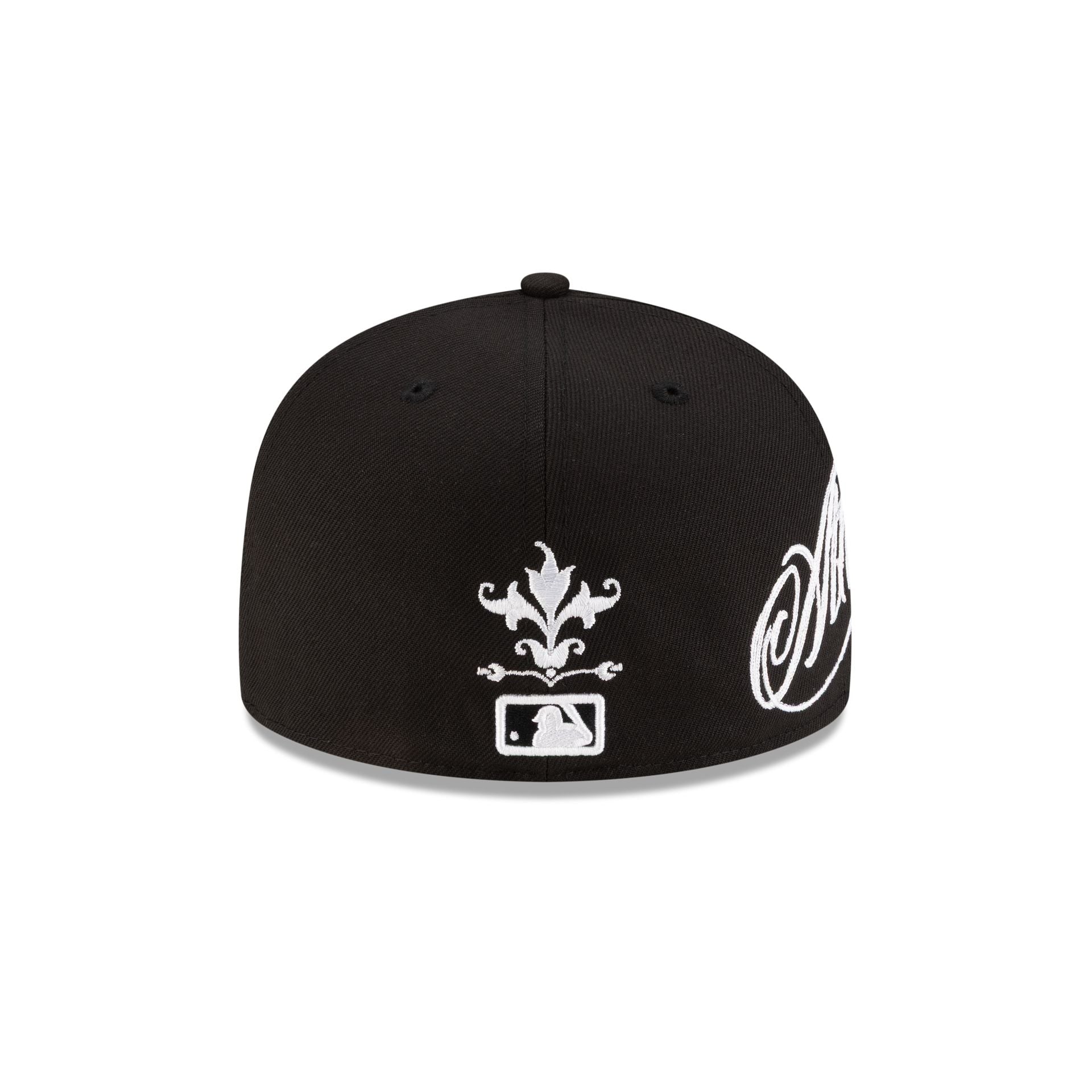 Athletics Script Black and White 59FIFTY Fitted Hat