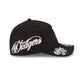 Los Angeles Dodgers Script Black and White 9FORTY M-Crown A-Frame Snapback Hat