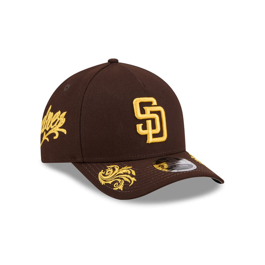 San Diego Padres Script 9FORTY M-Crown A-Frame Snapback Hat - New Era Cap