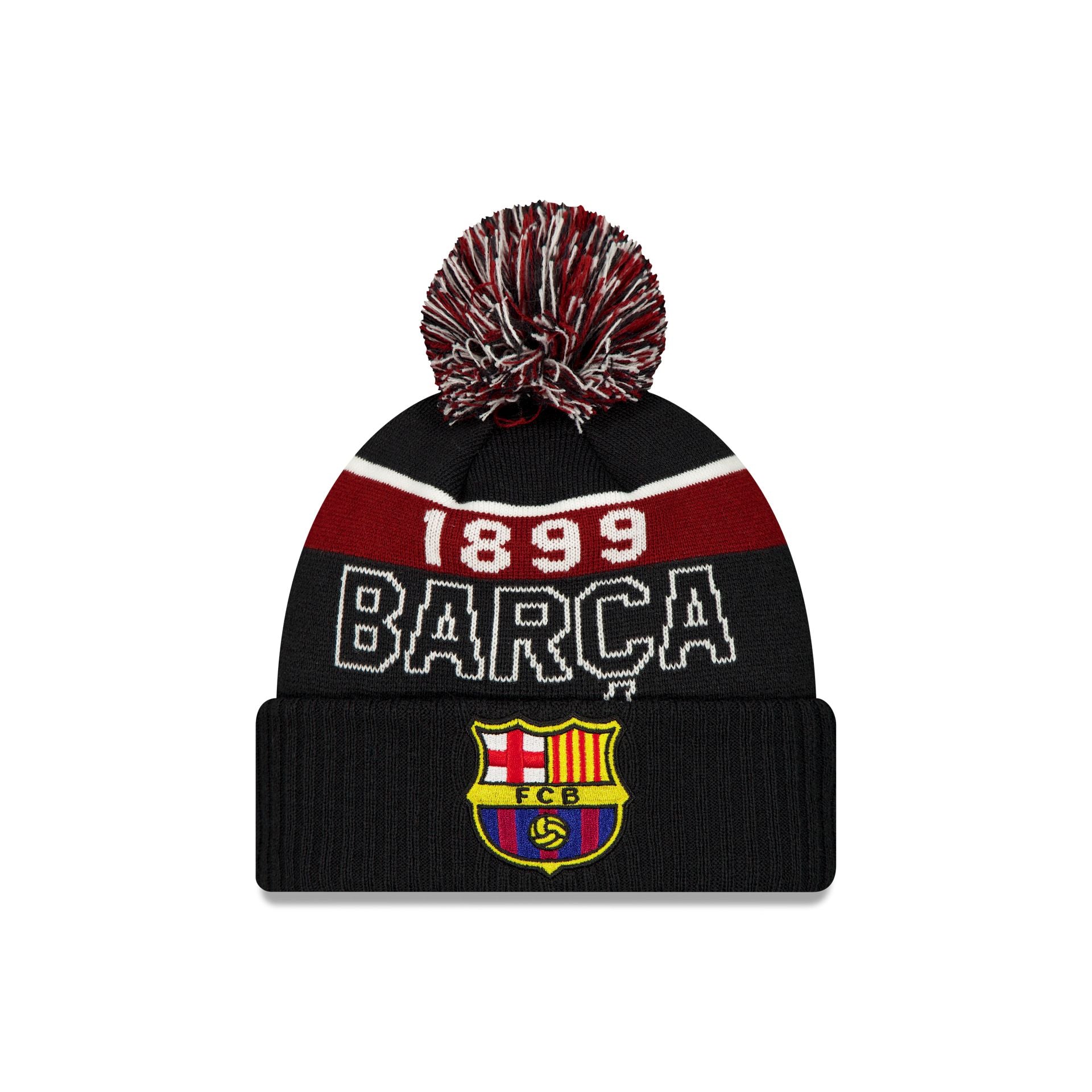 FC Barcelona Pom Knit Navy Pom Knit Hat