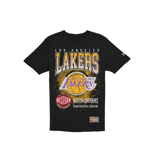 Los Angeles Lakers 1976-2000 Hardwood Classics Black T-Shirt - New Era Cap