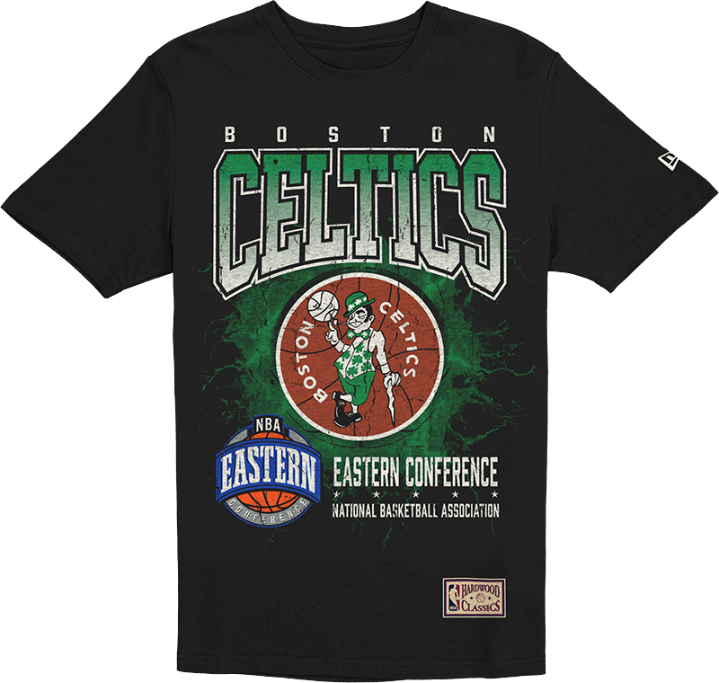 Boston Celtics 1968-1977 Hardwood Classics Black T-Shirt
