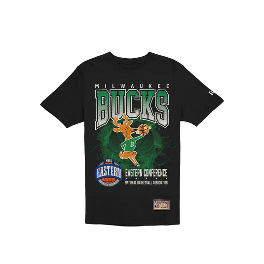 Milwaukee Bucks 1968-1992 Hardwood Classics Black T-Shirt - New Era Cap