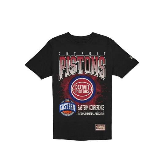 Detroit Pistons 1978-1995 Hardwood Classics Black T-Shirt - New Era Cap