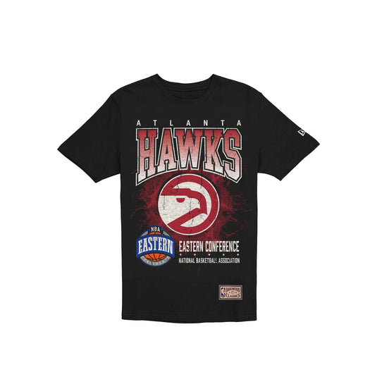 Atlanta Hawks 1972-1995 Hardwood Classics Black T-Shirt - New Era Cap