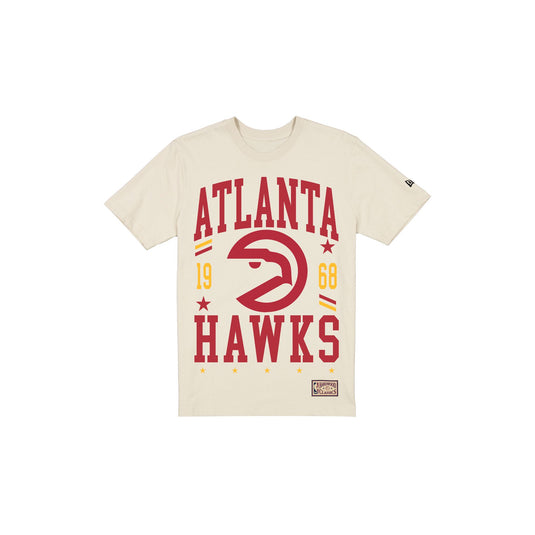 Atlanta Hawks 1972-1995 Hardwood Classics Chrome White T-Shirt - New Era Cap