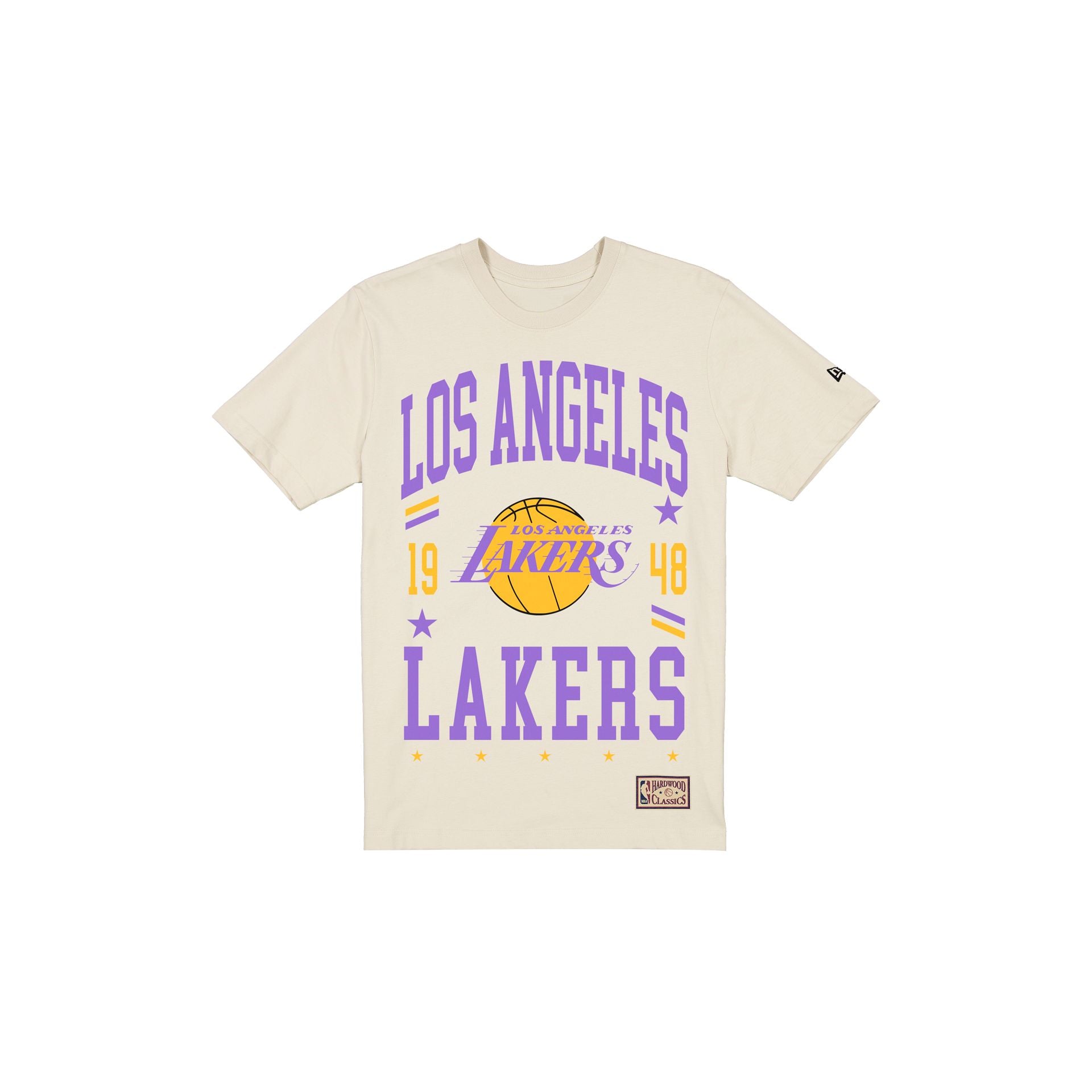Los Angeles Lakers 1976-2000 Hardwood Classics Chrome White T-Shirt