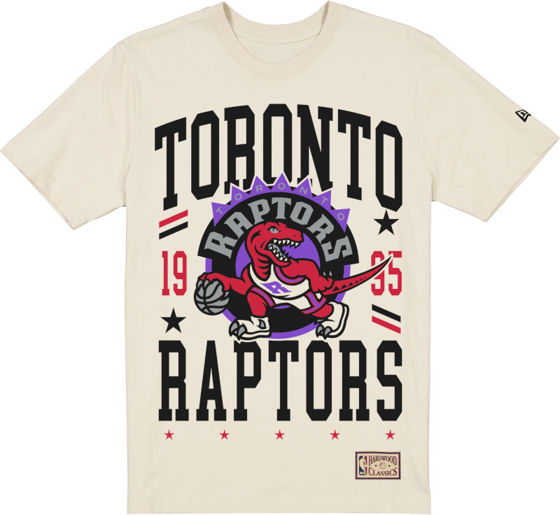 Toronto Raptors 1995-2007 Hardwood Classics Chrome White T-Shirt