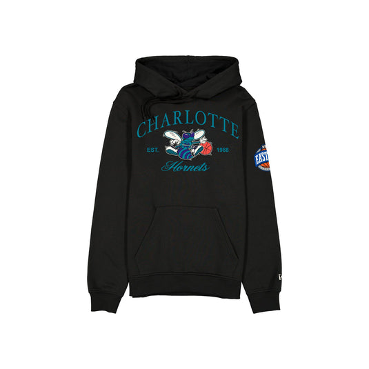 Charlotte Hornets 1988-2002 Hardwood Classics Black Hoodie - New Era Cap