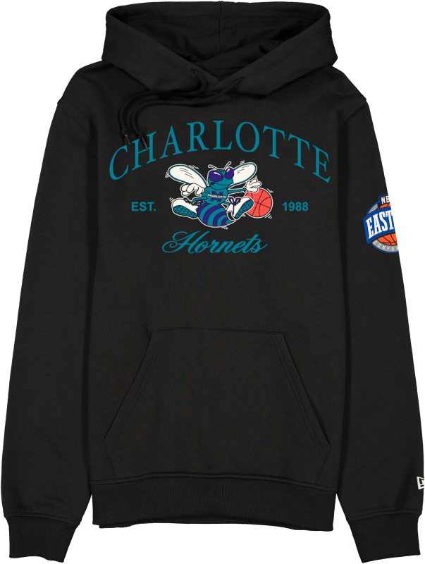 Charlotte Hornets 1988-2002 Hardwood Classics Black Hoodie
