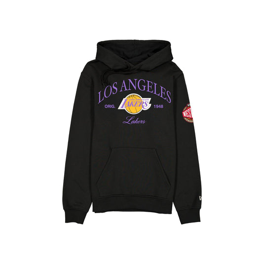 Los Angeles Lakers 1976-2000 Hardwood Classics Black Hoodie - New Era Cap