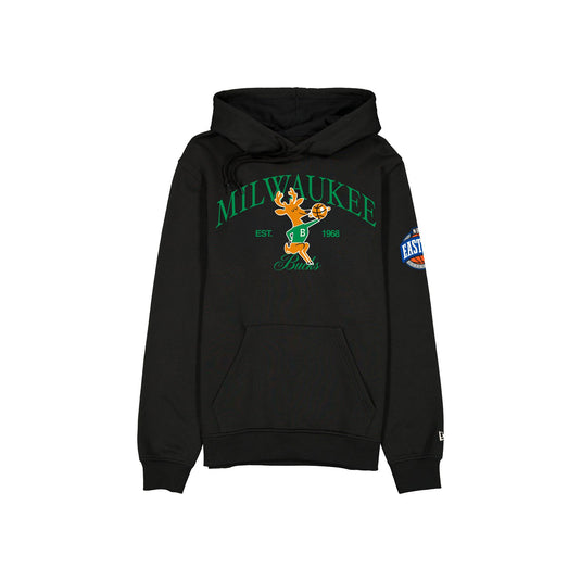 Milwaukee Bucks 1968-1992 Hardwood Classics Black Hoodie - New Era Cap