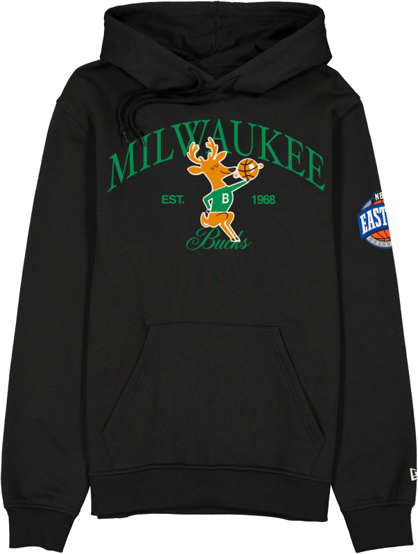 Milwaukee Bucks 1968-1992 Hardwood Classics Black Hoodie