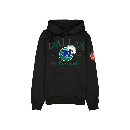 Dallas Mavericks 1980-2000Hardwood Classics Black Hoodie - New Era Cap