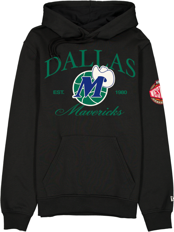 Dallas Mavericks 1980-2000Hardwood Classics Black Hoodie