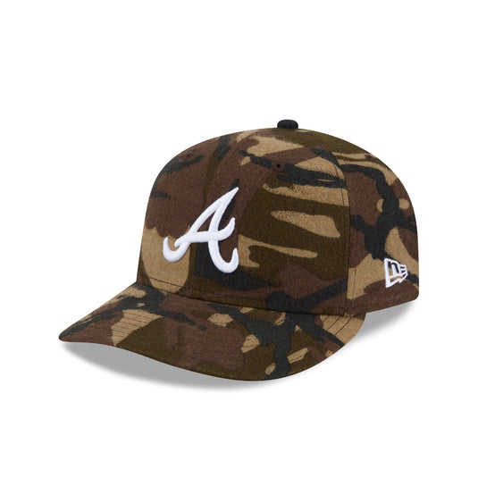 Atlanta Braves Three Looms Camo Pre-Curve 59FIFTY Fitted Hat - New Era Cap
