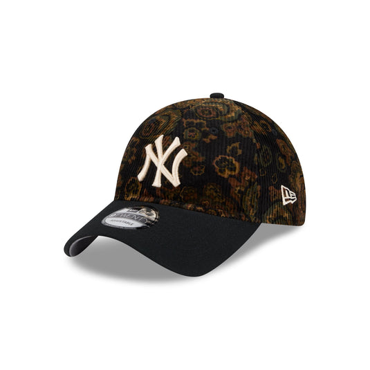 New York Yankees Three Looms Floral Corduroy 9TWENTY Adjustable Hat - New Era Cap
