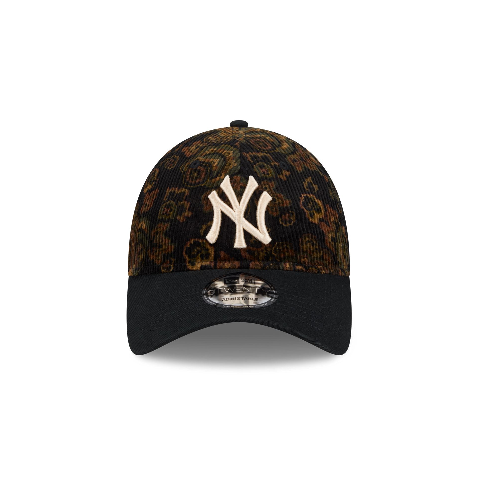 New York Yankees Three Looms Floral Corduroy 9TWENTY Adjustable Hat