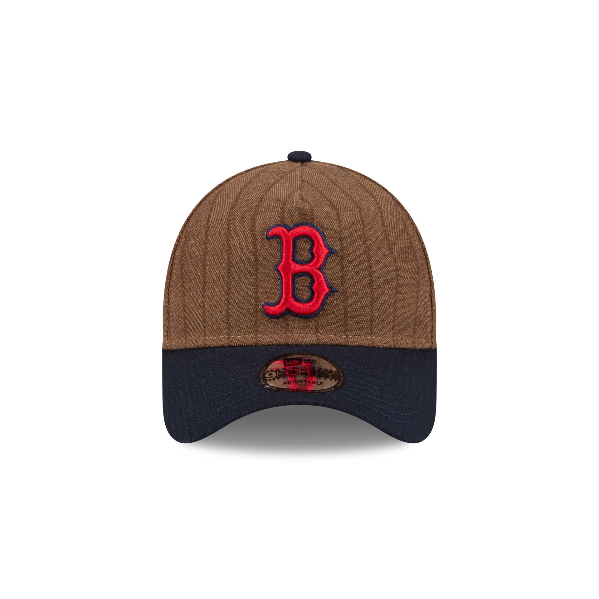 Boston Red Sox Three Looms Wool Pinstripe 9FORTY A-Frame Snapback Hat