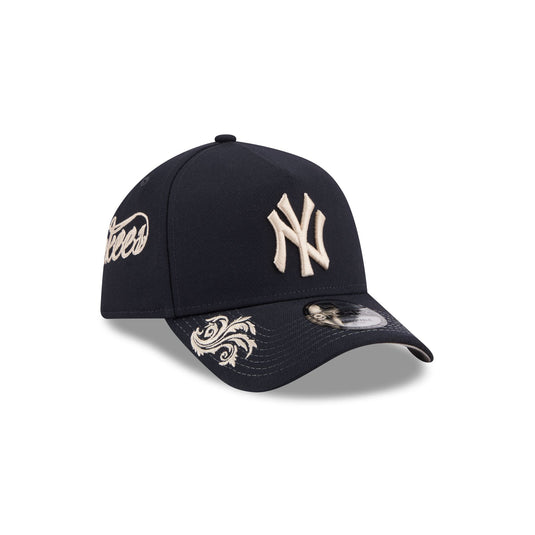 New York Yankees Script 9FORTY A-Frame Snapback Hat - New Era Cap