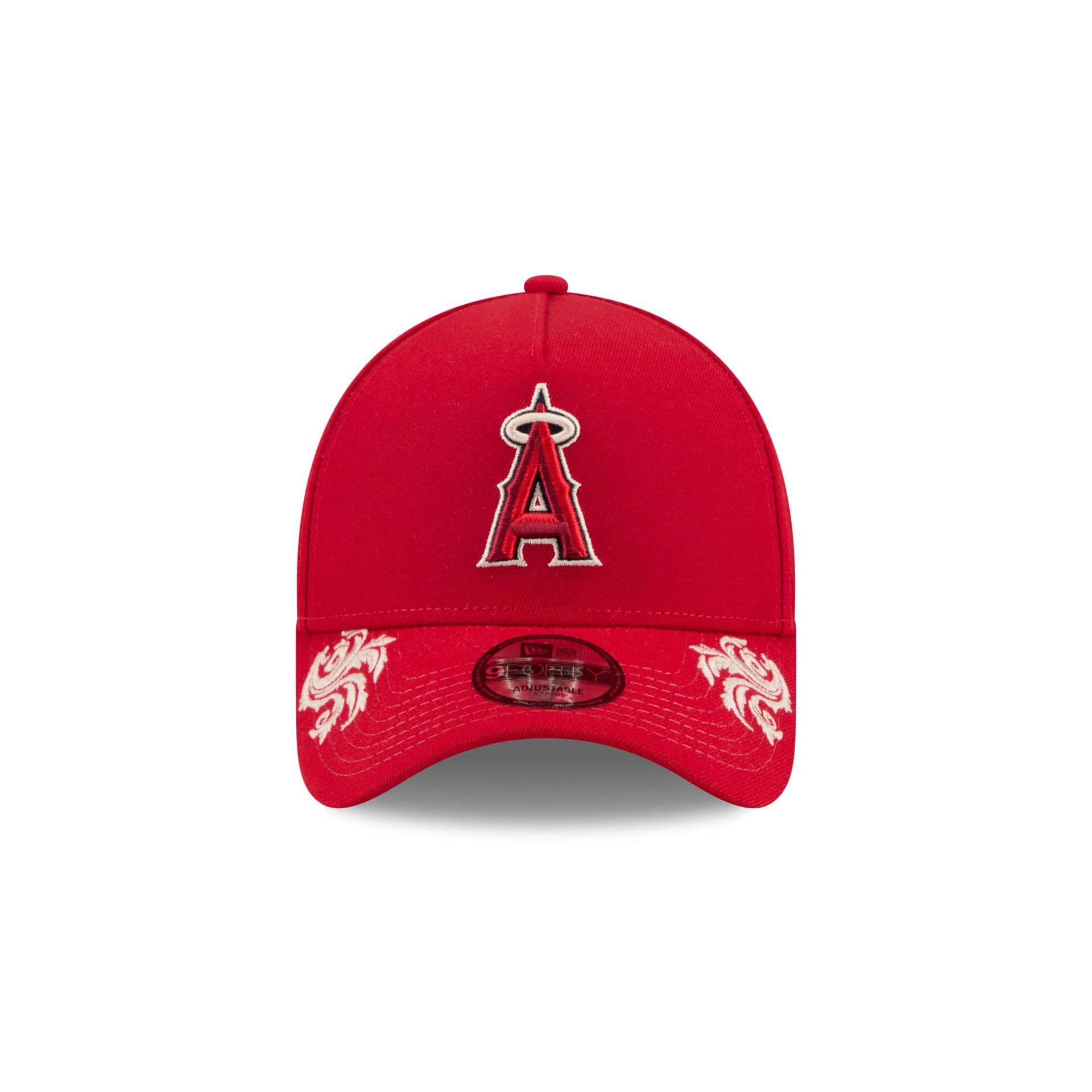 Los Angeles Angels Script 9FORTY A-Frame Snapback Hat