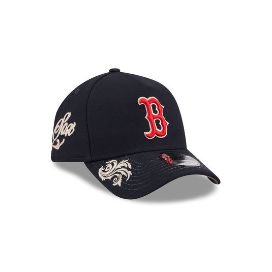 Boston Red Sox Script 9FORTY A-Frame Snapback Hat - New Era Cap