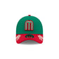 Mexico Baseball Script 9FORTY A-Frame Snapback Hat