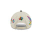 Mexico Latin Embroidery Chrome 9FORTY A-Frame Snapback Hat