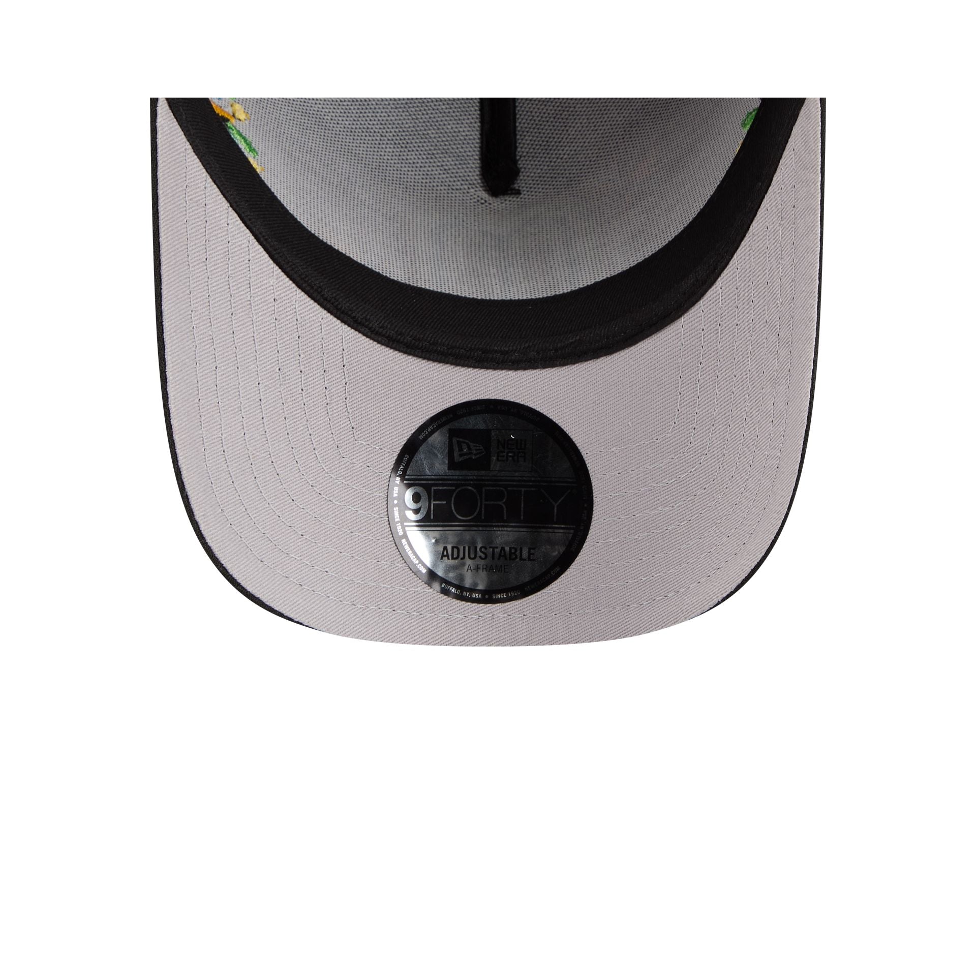 Mexico Latin Embroidery Black 9FORTY A-Frame Snapback Hat – New