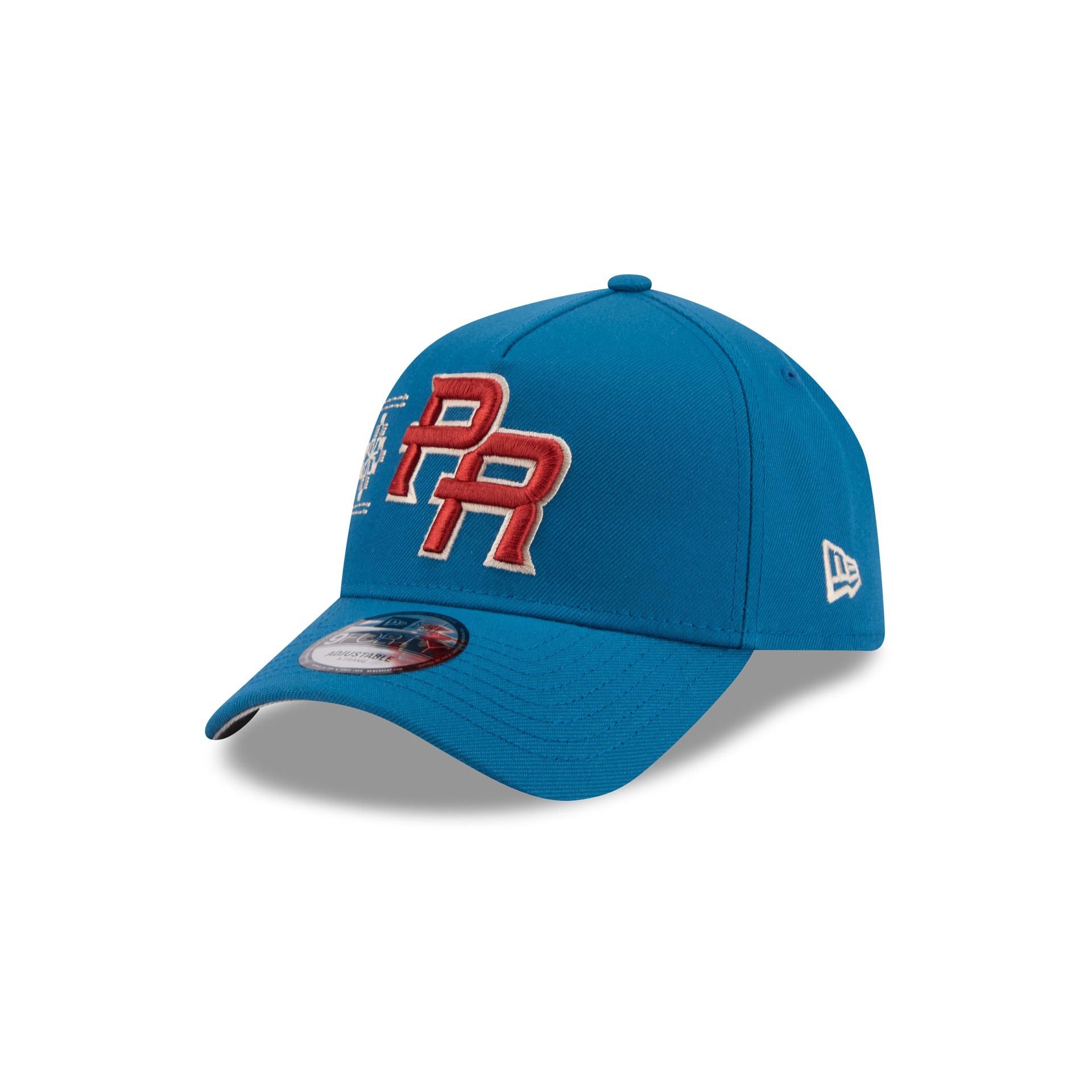 Puerto Rico Latin Embroidery 9FORTY A-Frame Snapback Hat