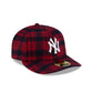 New York Yankees Scarlet Check Low Profile 59FIFTY Fitted Hat