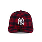 New York Yankees Scarlet Check Low Profile 59FIFTY Fitted Hat