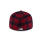 New York Yankees Scarlet Check Low Profile 59FIFTY Fitted Hat