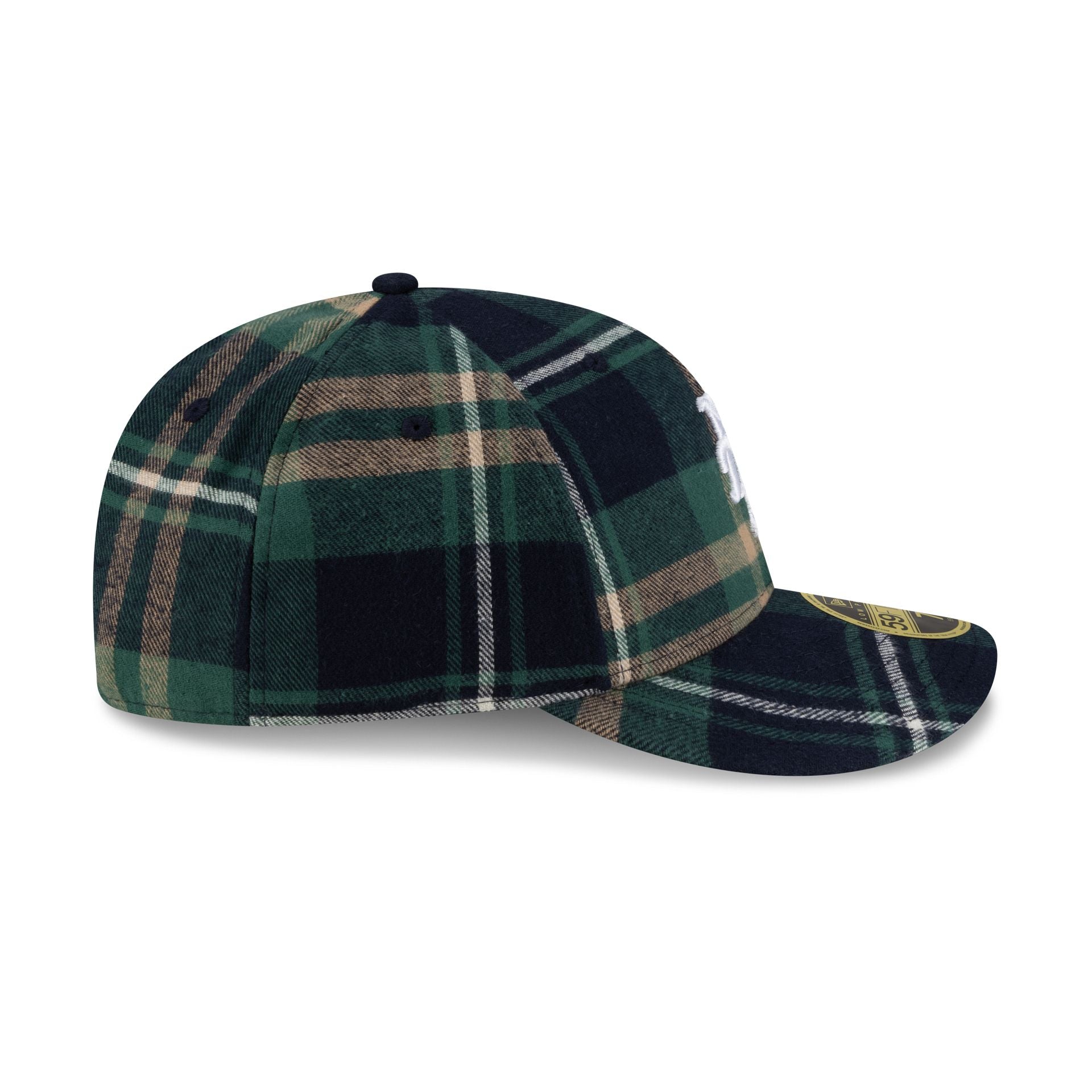 New York Mets Dark Green Check Low Profile 59FIFTY Fitted Hat