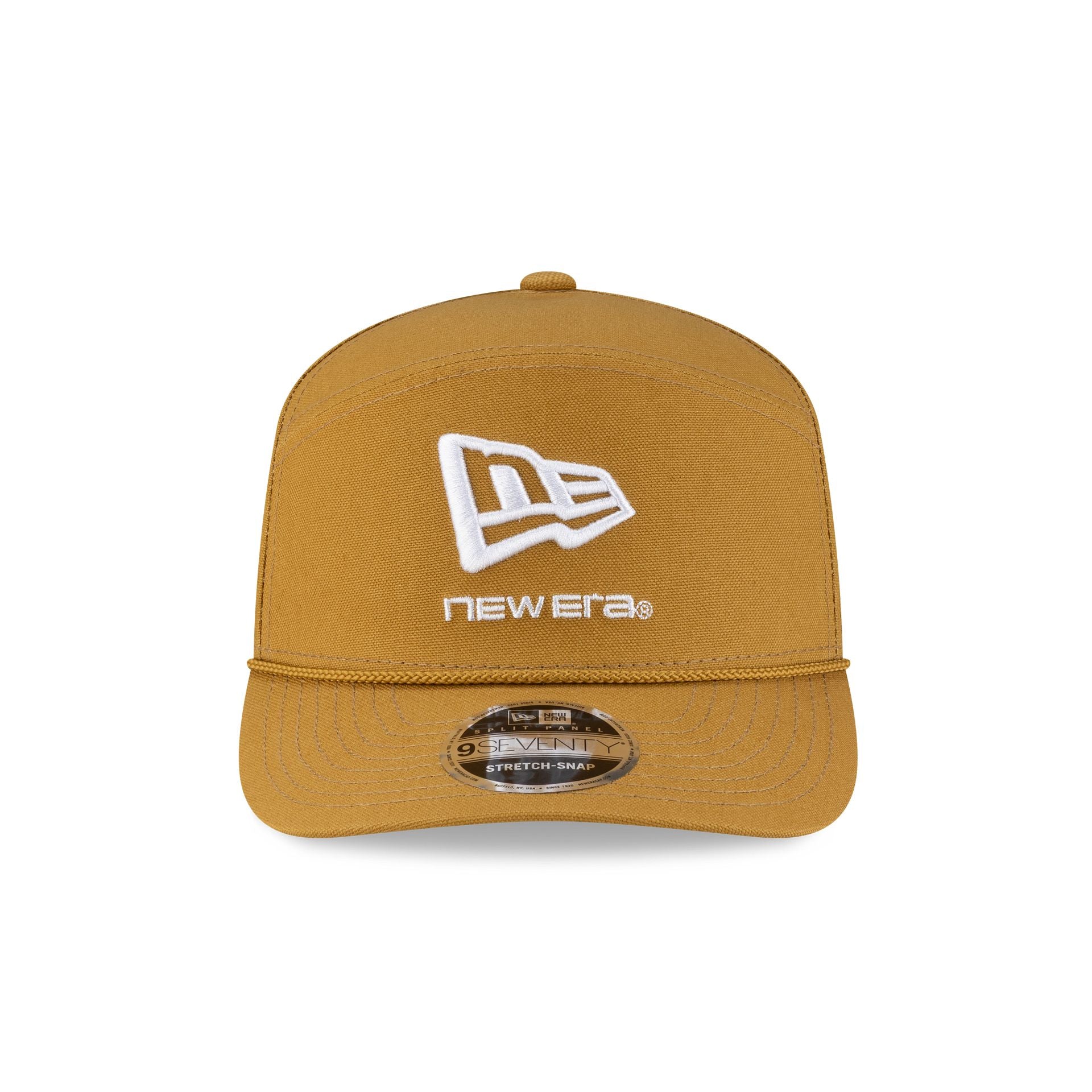 New Era Cap Brown Split Panel 9SEVENTY Stretch-Snap Hat