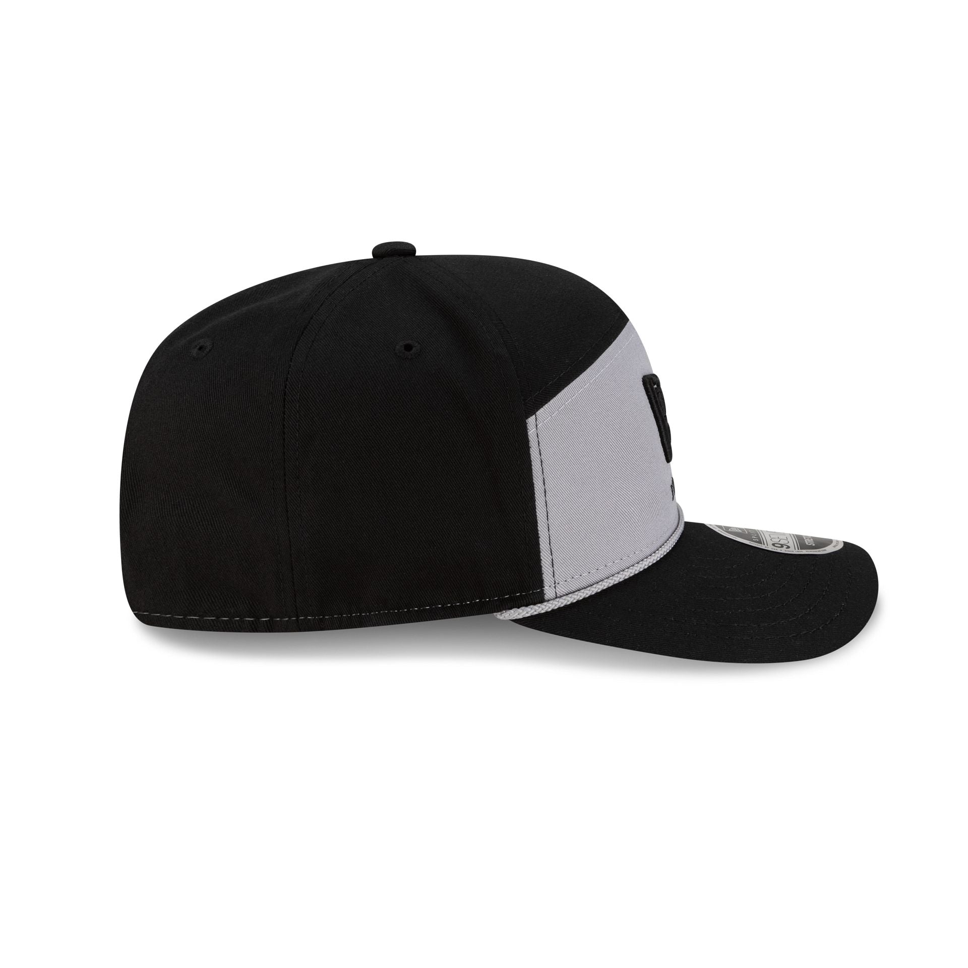 New Era Cap Gray Split Panel 9SEVENTY Stretch-Snap Hat
