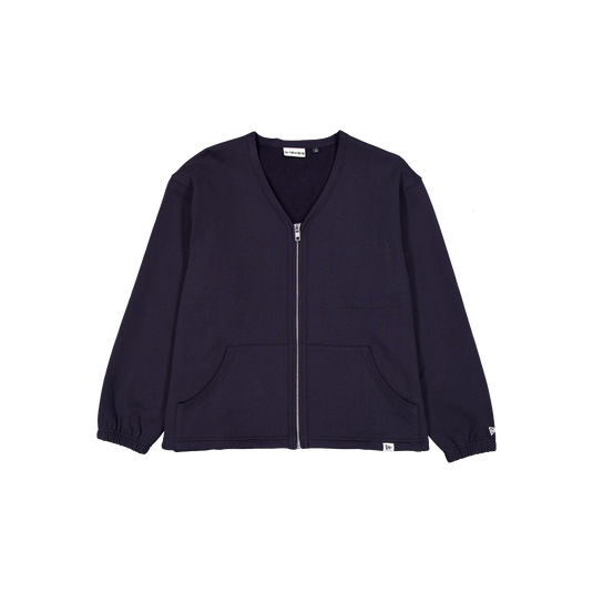 New Era Branded Navy Full-Zip Cardigan - New Era Cap