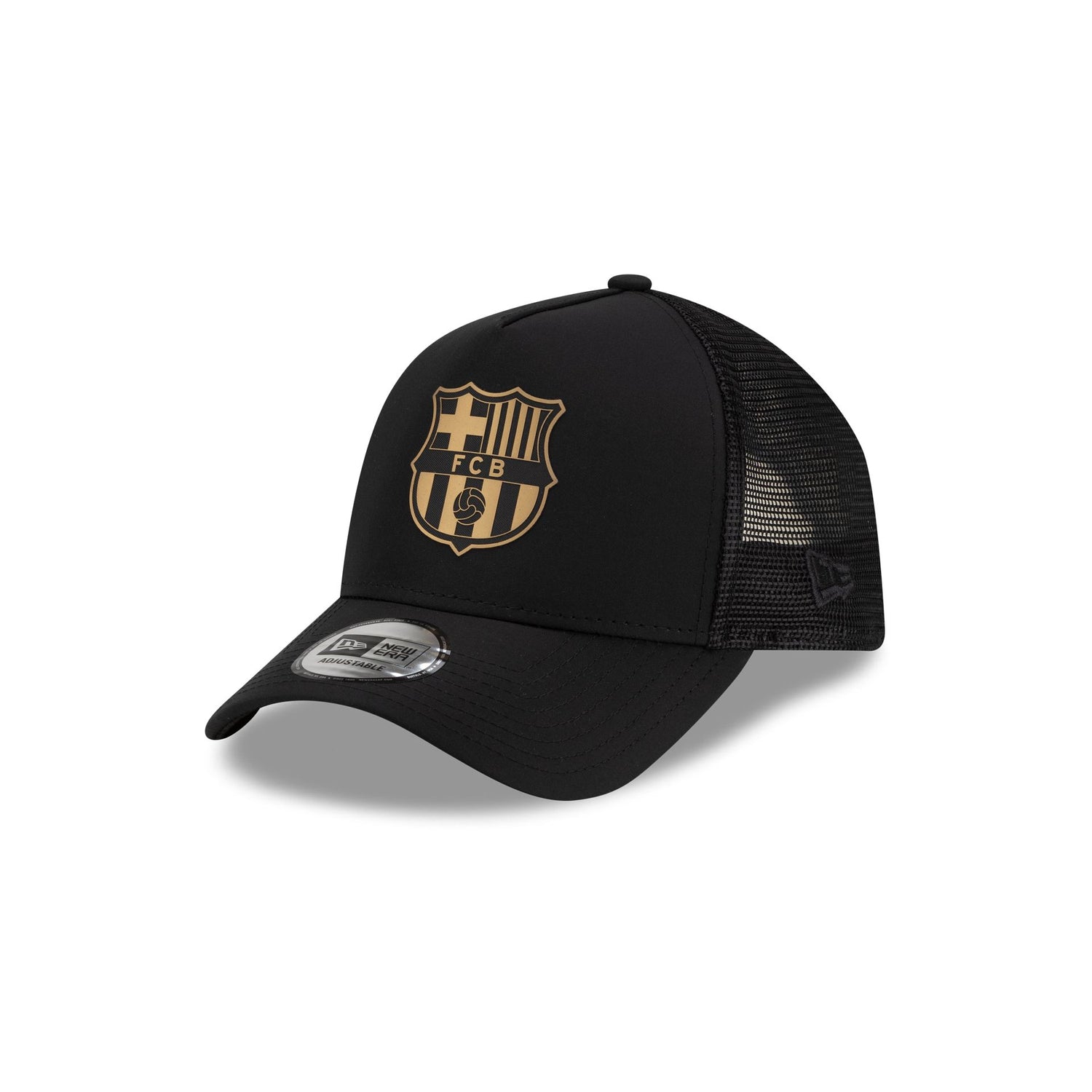 FC Barcelona Black & Gold 9FORTY A-Frame Trucker Hat