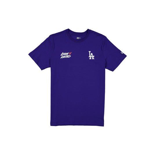 Born x Raised x Los Angeles Dodgers Basic Blue T-Shirt - New Era Cap
