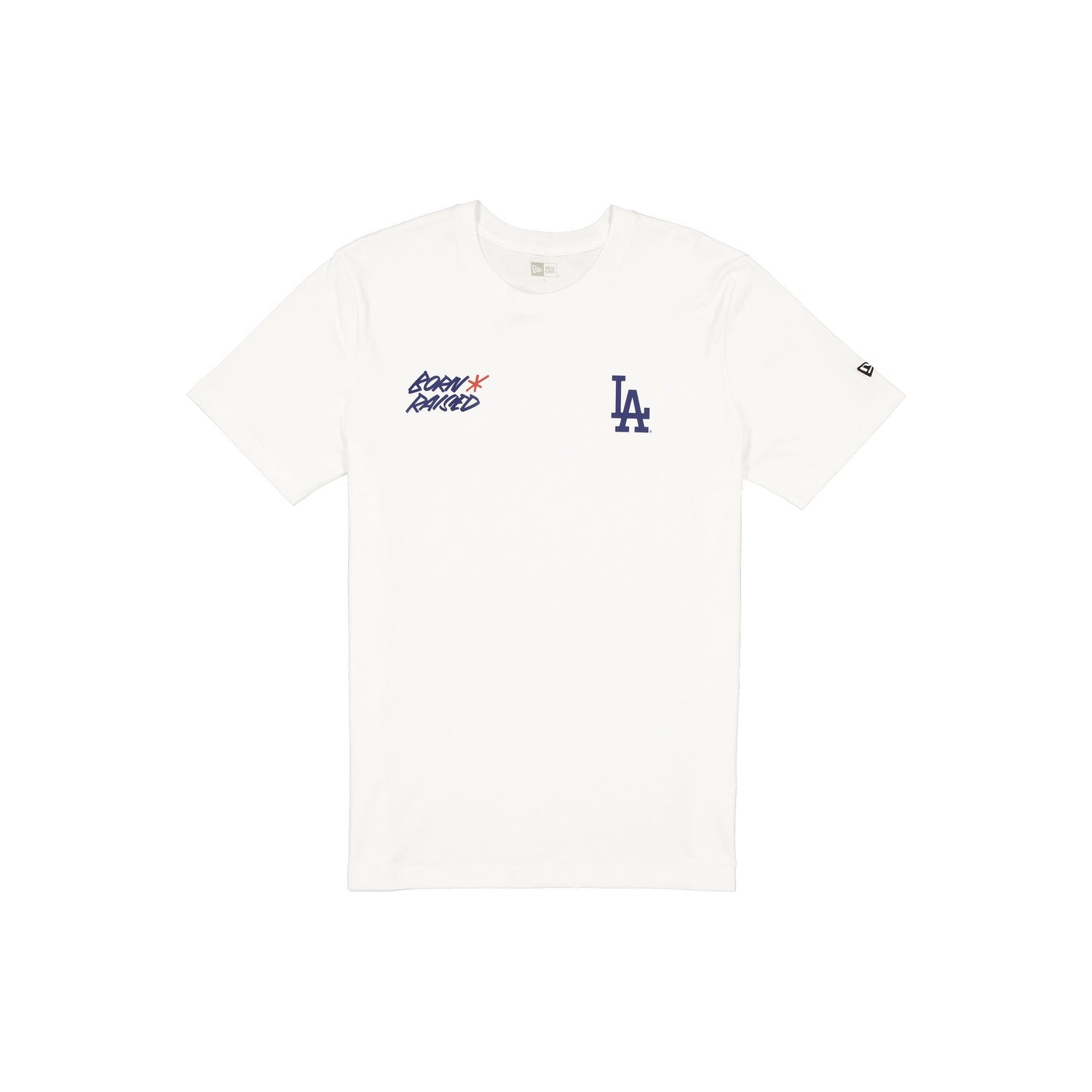 Born x Raised x Los Angeles Dodgers Basic White T-Shirt
