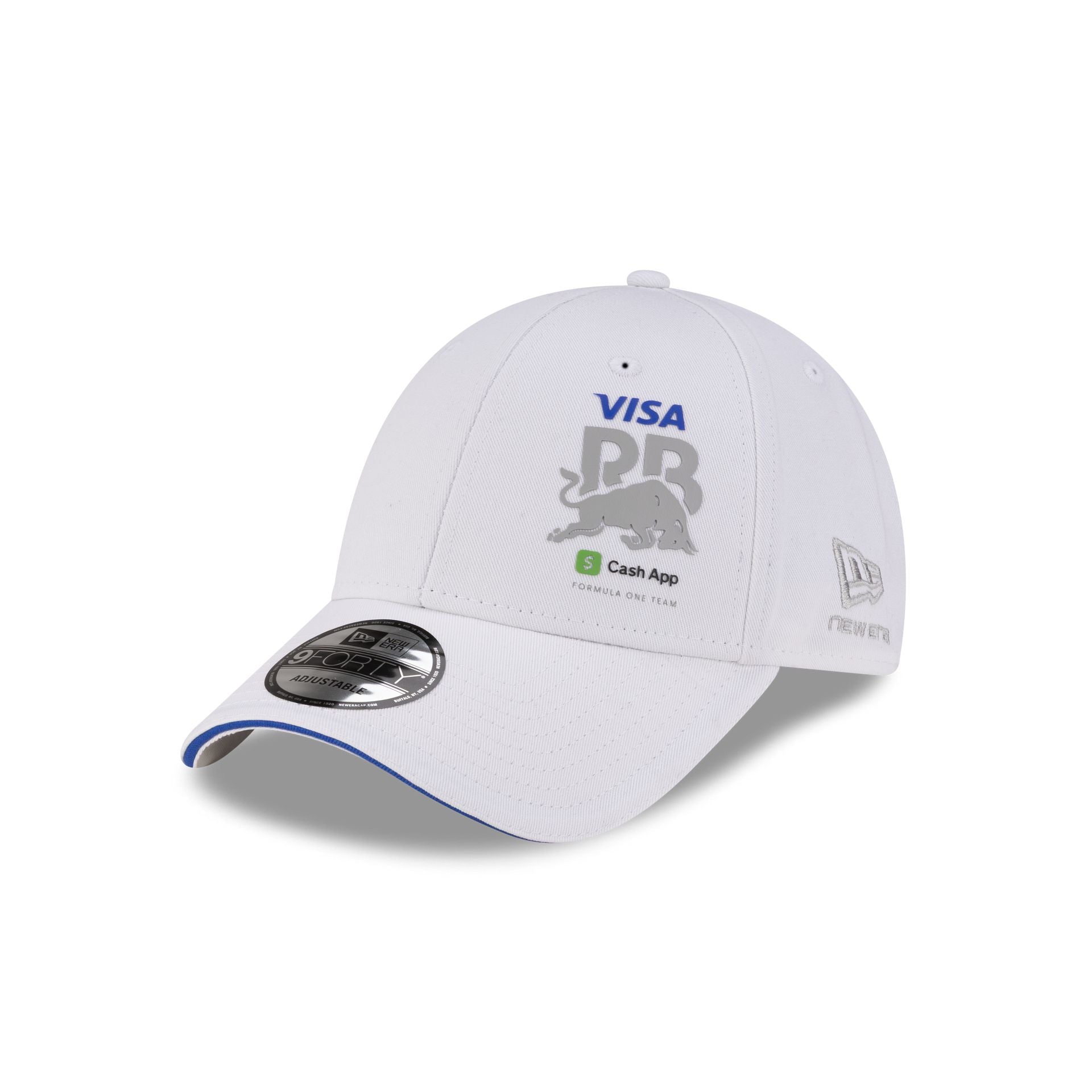 Visa Cash App Racing Bulls Essential White 9FORTY Adjustable Hat