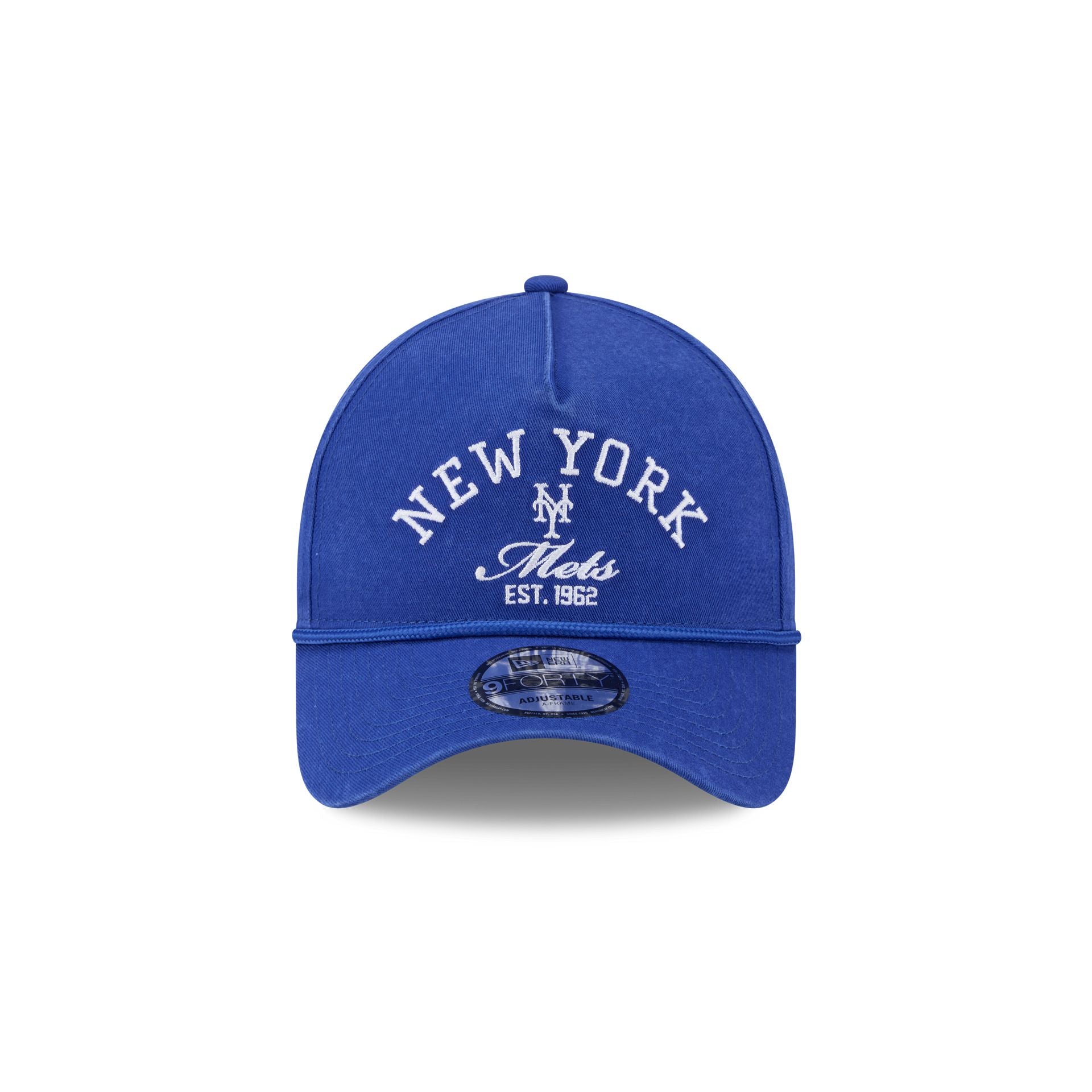 New York Mets Stacked Rope 9FORTY A-Frame Snapback Hat