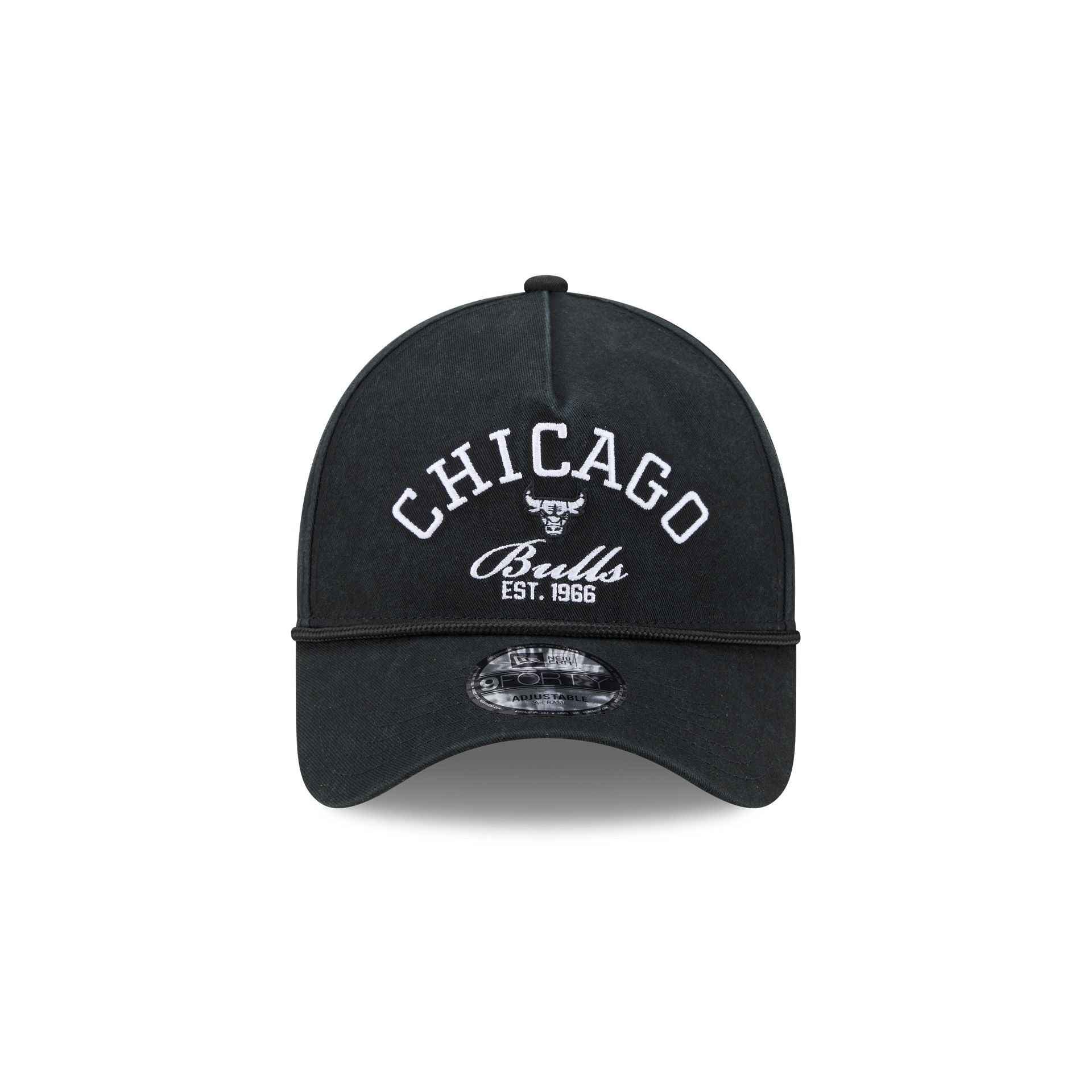 Chicago Bulls Stacked Rope 9FORTY A-Frame Snapback Hat