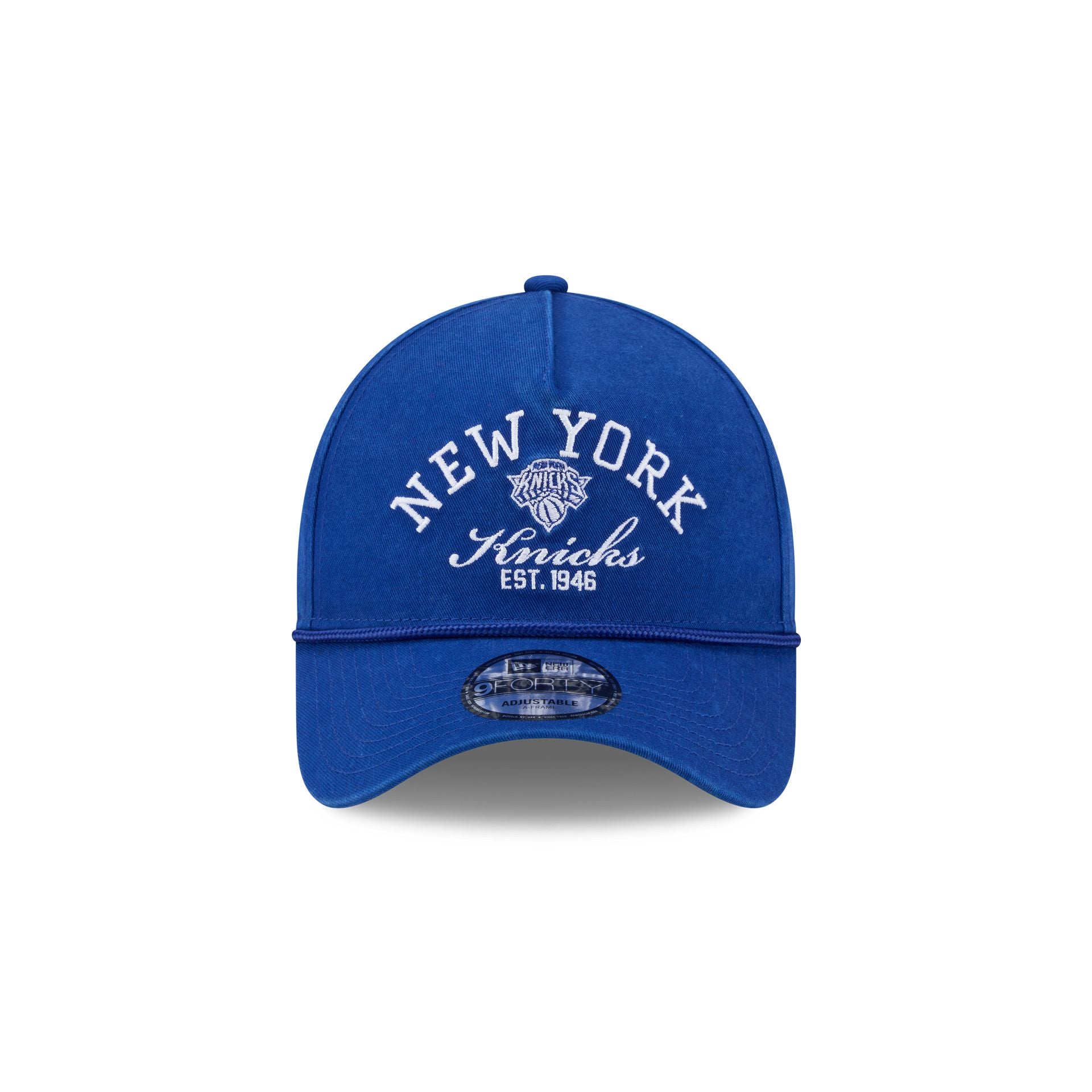 New York Knicks Stacked Rope 9FORTY A-Frame Snapback Hat