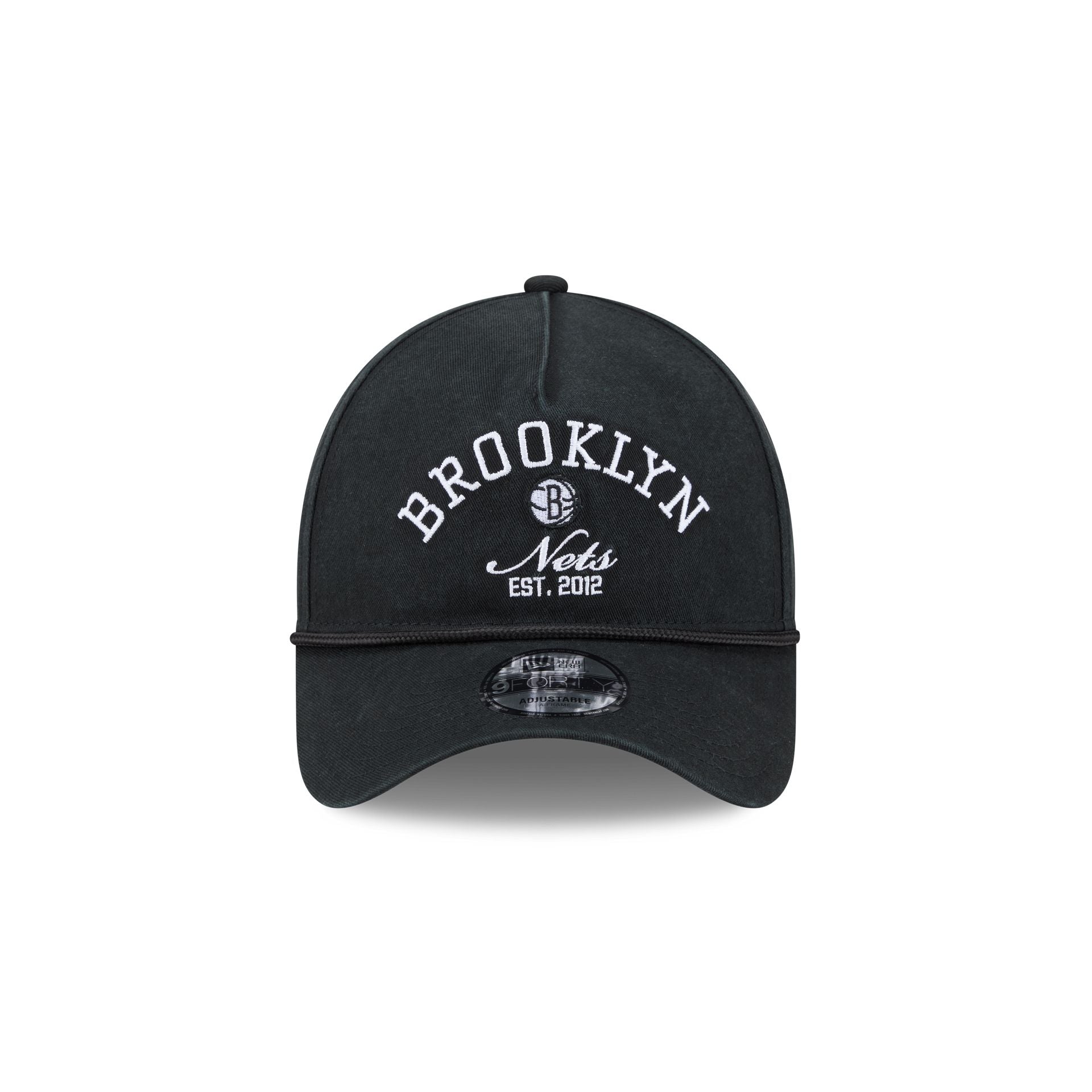 Brooklyn Nets Stacked Rope 9FORTY A-Frame Snapback Hat