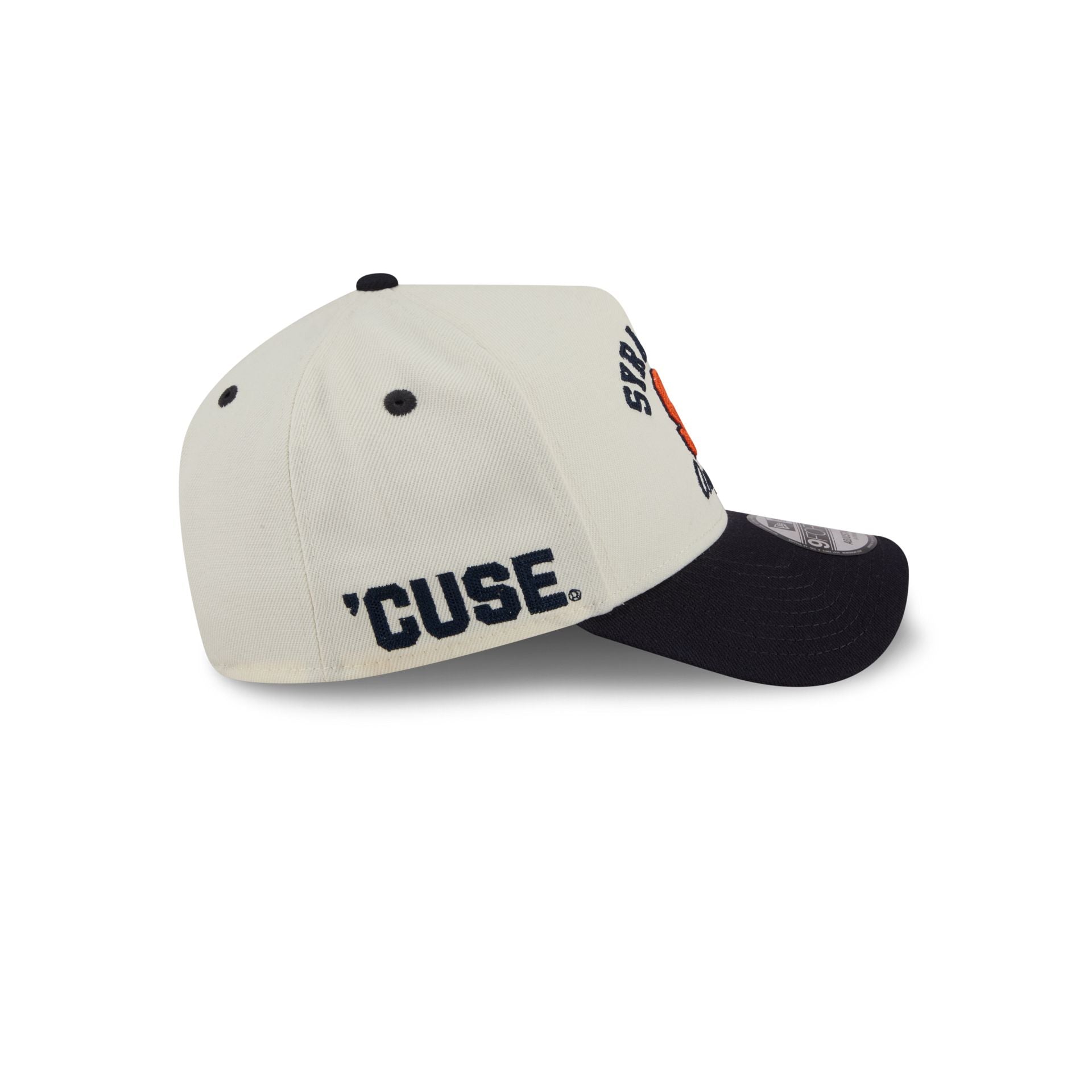 Syracuse Orange Chrome White Arched 9FORTY A-Frame Snapback Hat