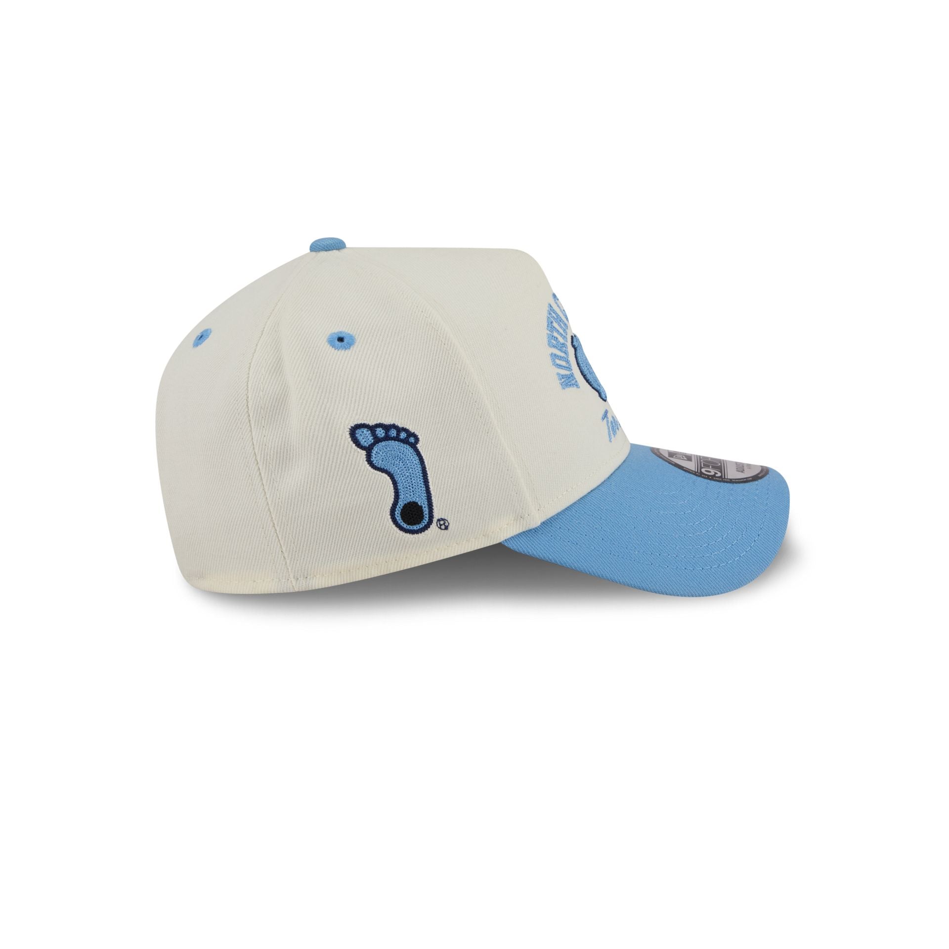 North Carolina Tar Heels Chrome White Arched 9FORTY A-Frame Snapback Hat