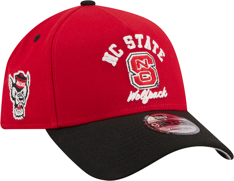 NC State Wolfpack Arched 9FORTY A-Frame Snapback Hat